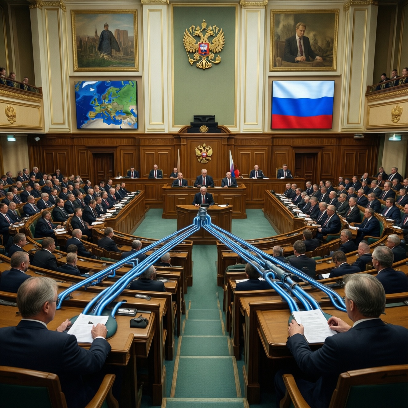 В Госдуме оценили слова Макрона о значении российского газа